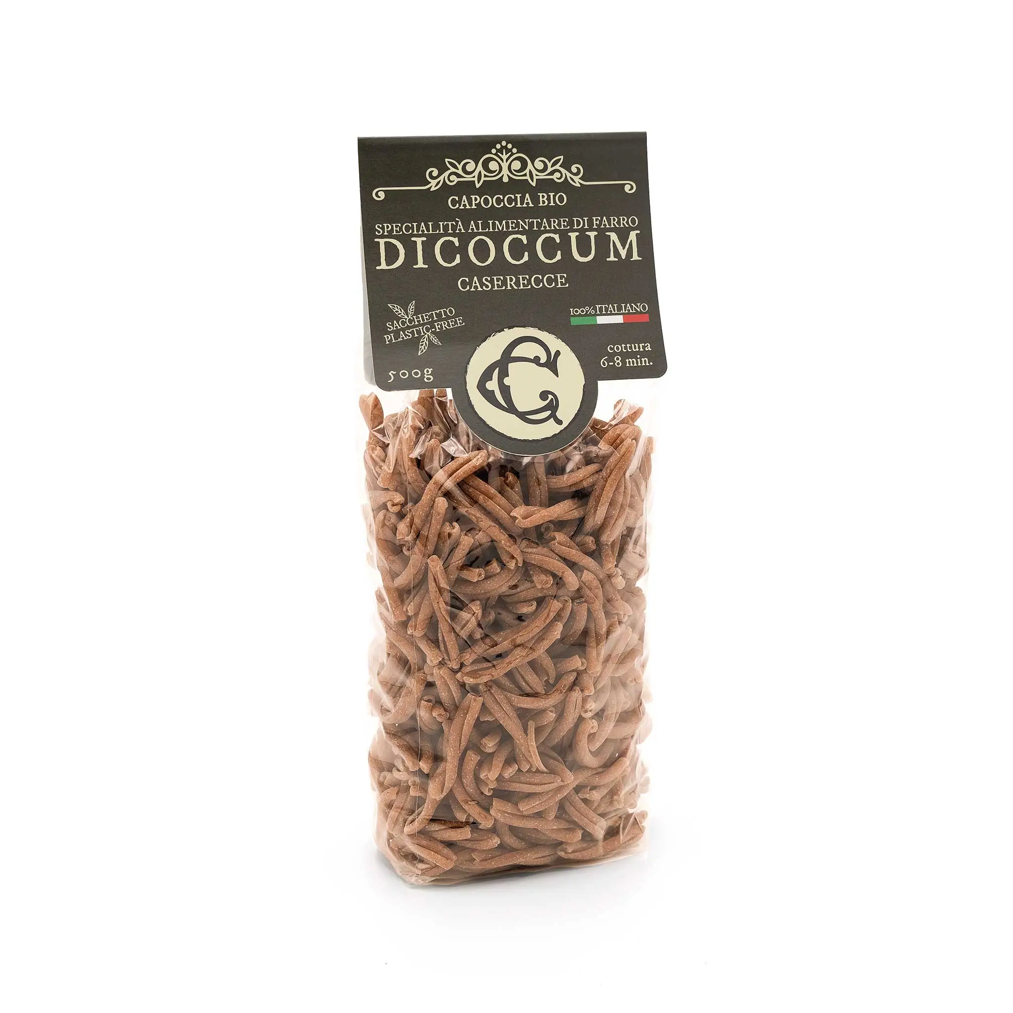 Caserecce Dicoccum - organic spelt pasta