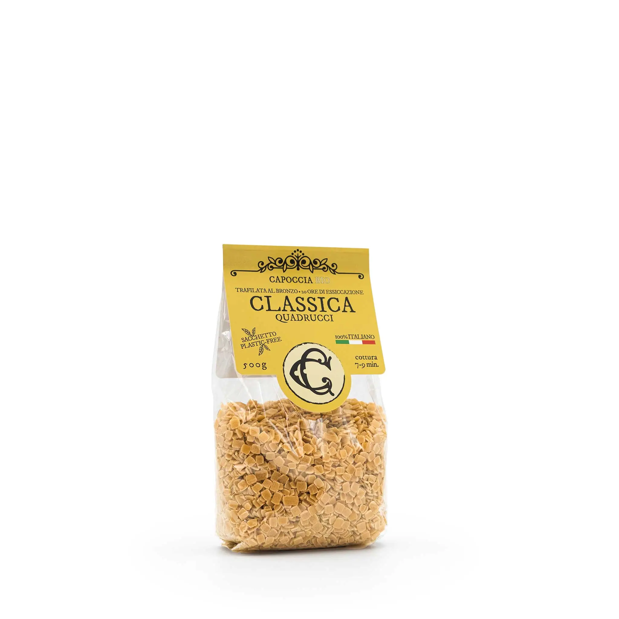 Quadrucci, “Classica” organic pasta