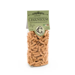 Legunicum Maccheroncini, organic pasta made from chickpeas and durum wheat
