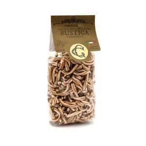Caserecce, “Rustica” organic semi-whole wheat pasta