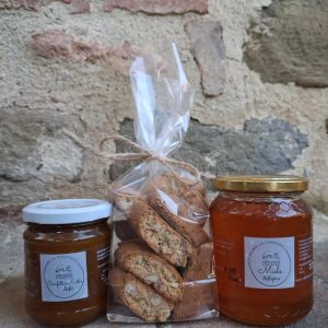 Fig Jam, Tozzetti Biscotti & Wildflower Honey Gift Set